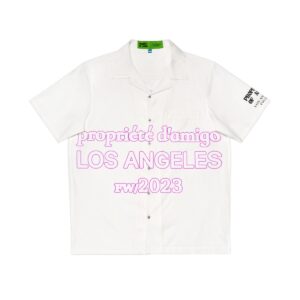 Pink Logo Button Up Shirt