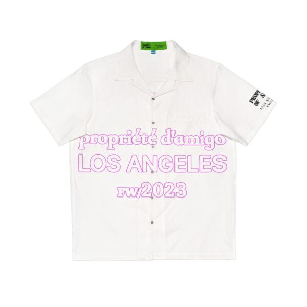 Pink Logo Button Up Shirt
