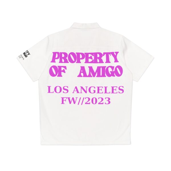 Pink Logo Button Up Shirt - Image 2