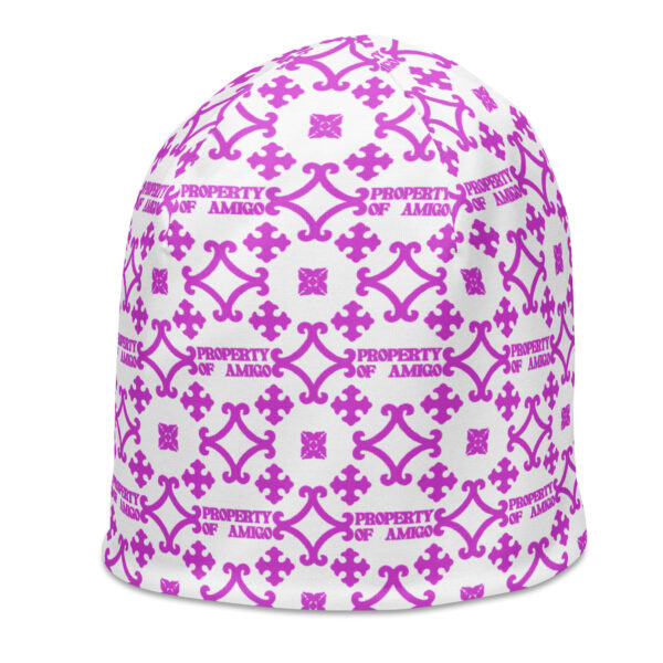 Pink Pattern Beanie - Image 4