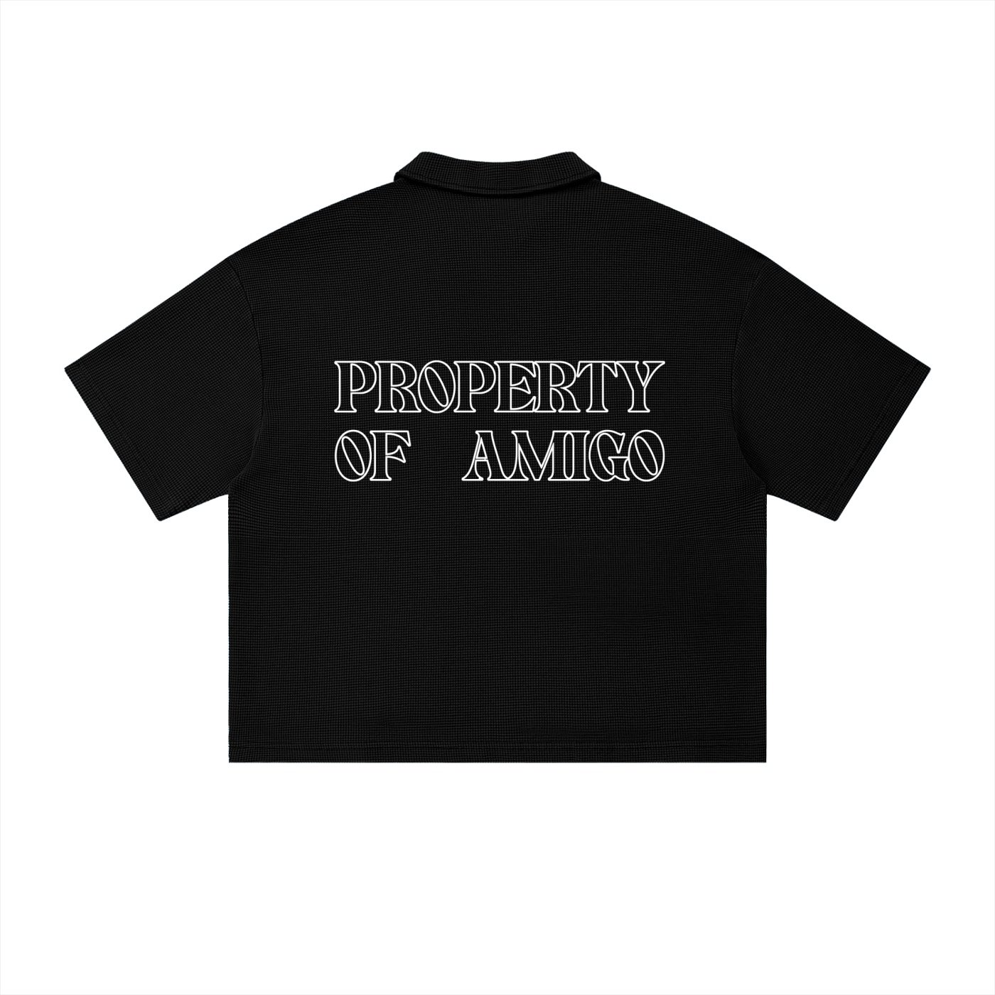 Waffle Texture Polo Shirt - Image 2