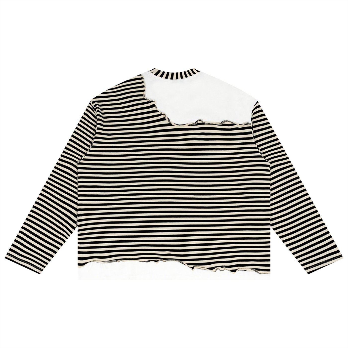 Patchwork Long Sleeve T-Shirt - Image 2