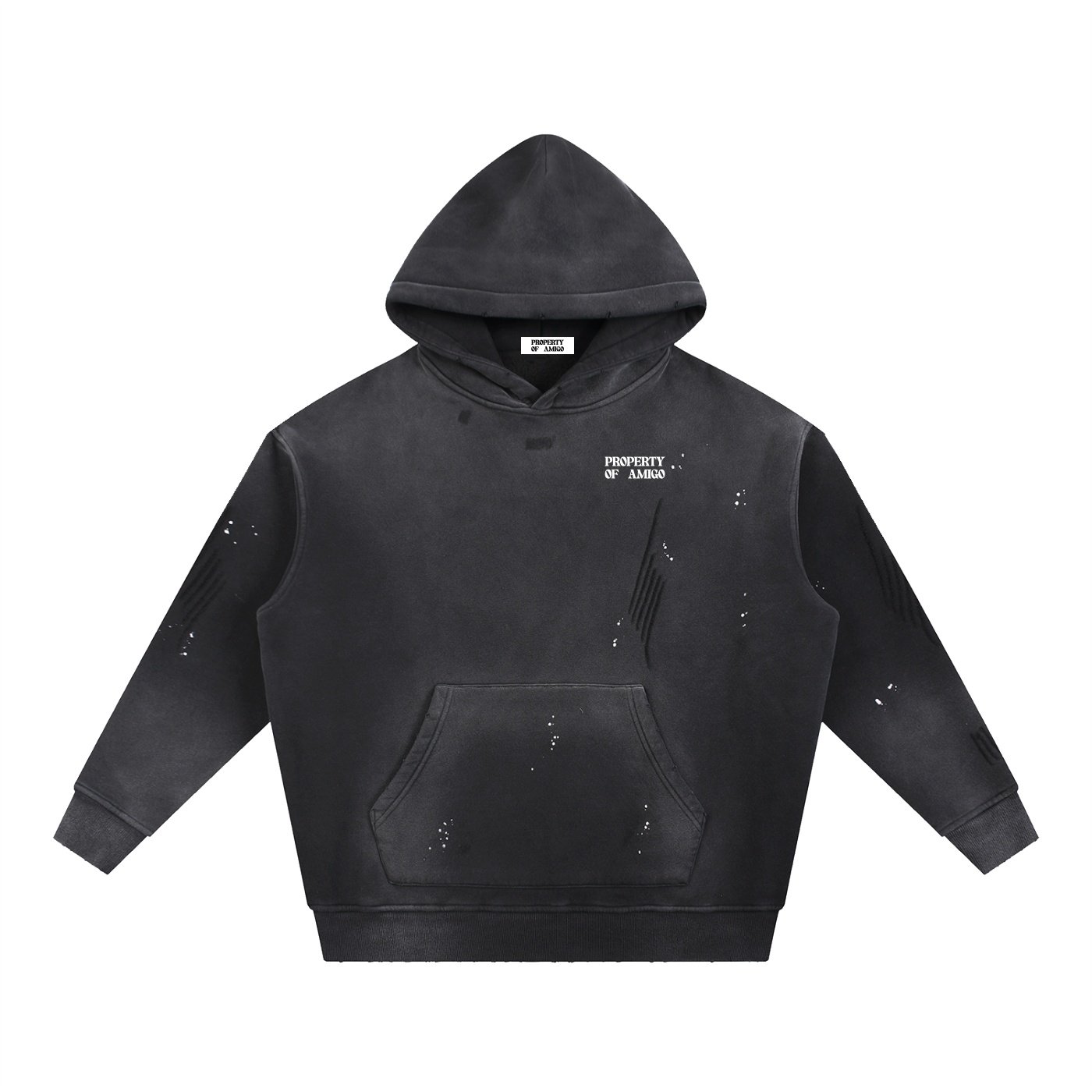Frayed Fleece Hoodie
