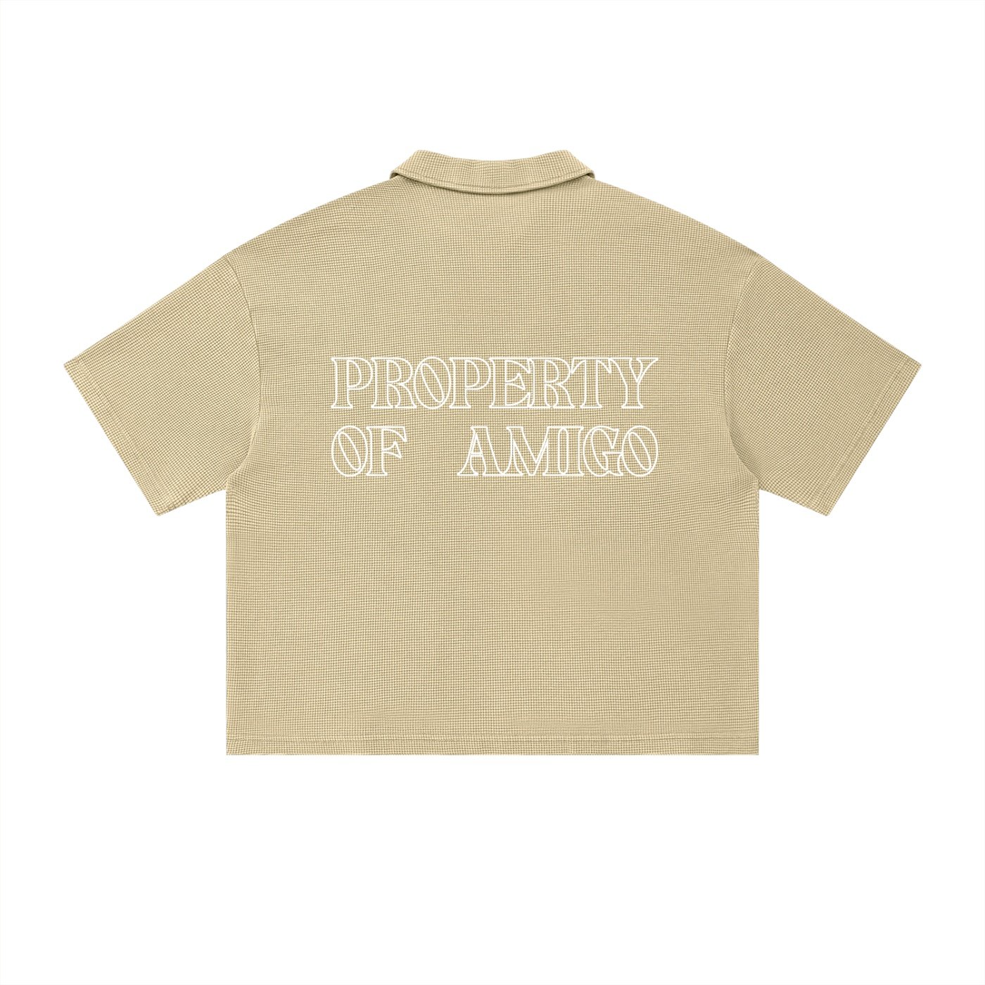 Waffle Texture Polo Shirt - Image 4