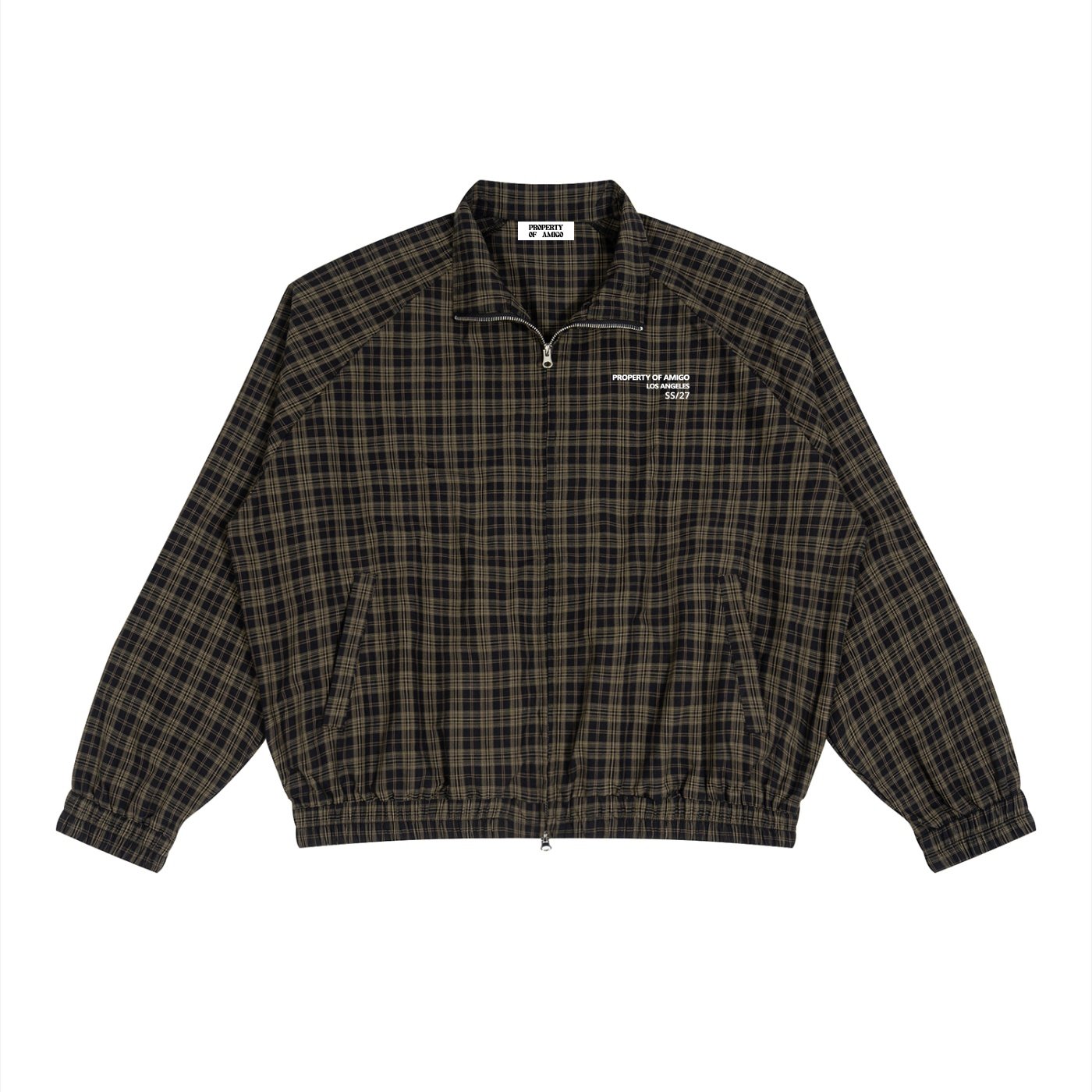 Plaid Track Jacket