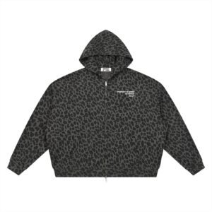 Leopard Zipper Hoodie