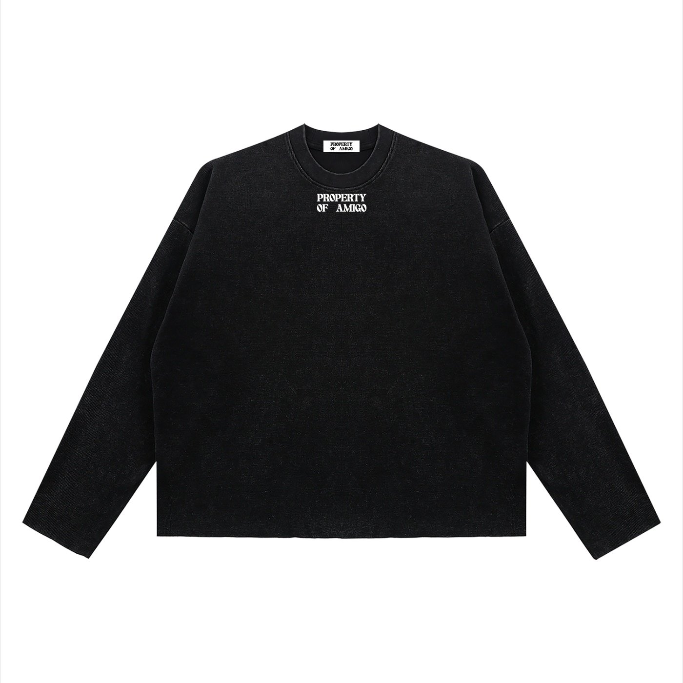 Waffle Texture Long Sleeve Shirt