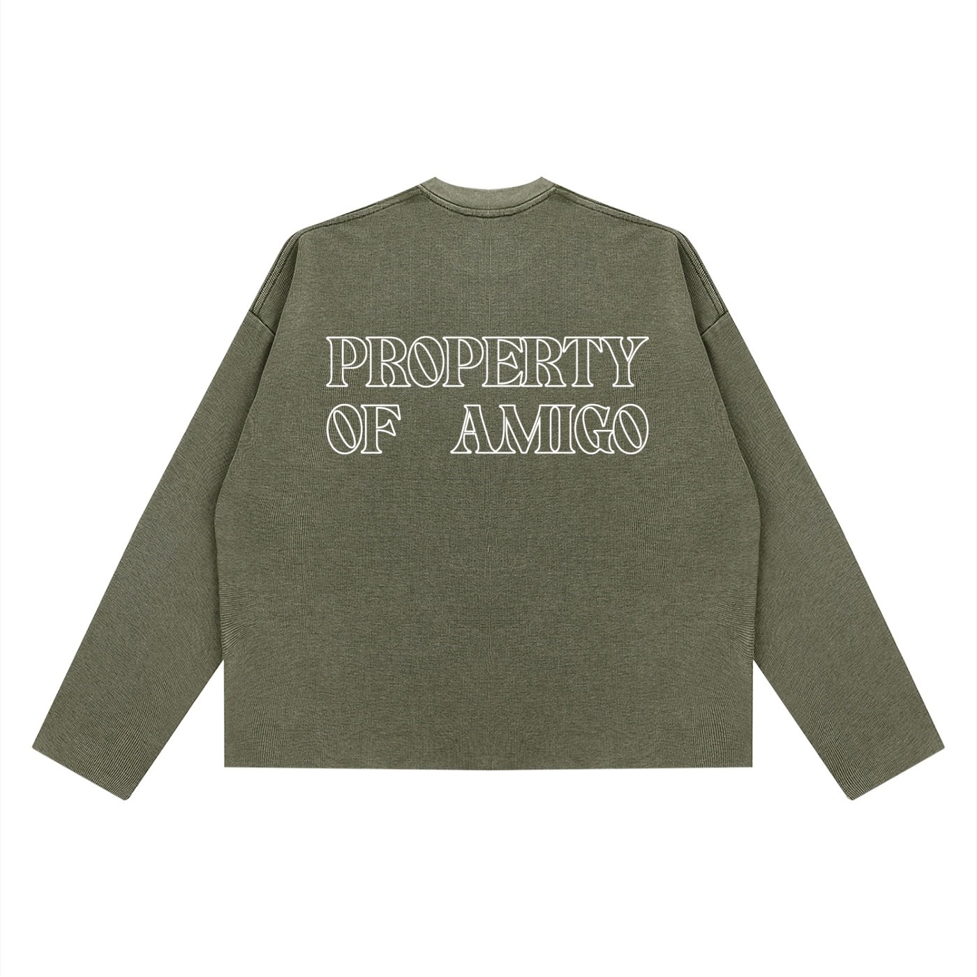 Waffle Texture Long Sleeve Shirt - Image 6