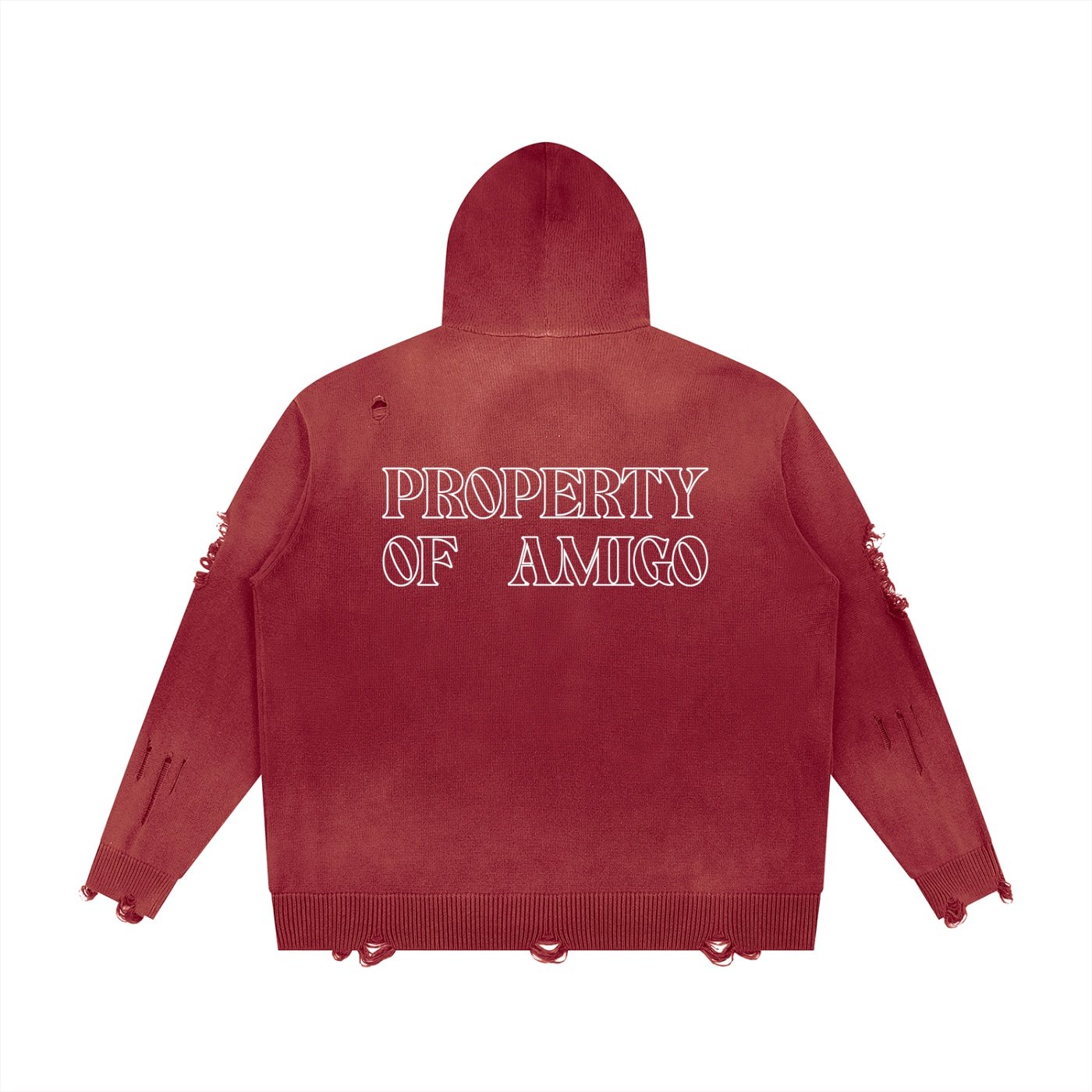 Distressed Zipper Hoodie - Image 4