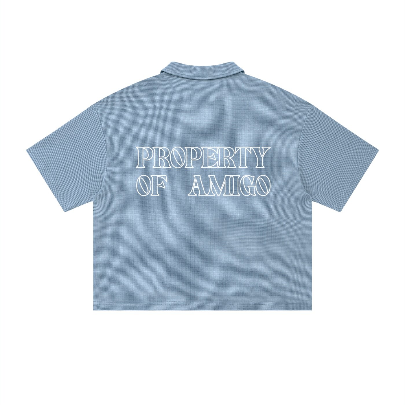 Waffle Texture Polo Shirt - Image 6