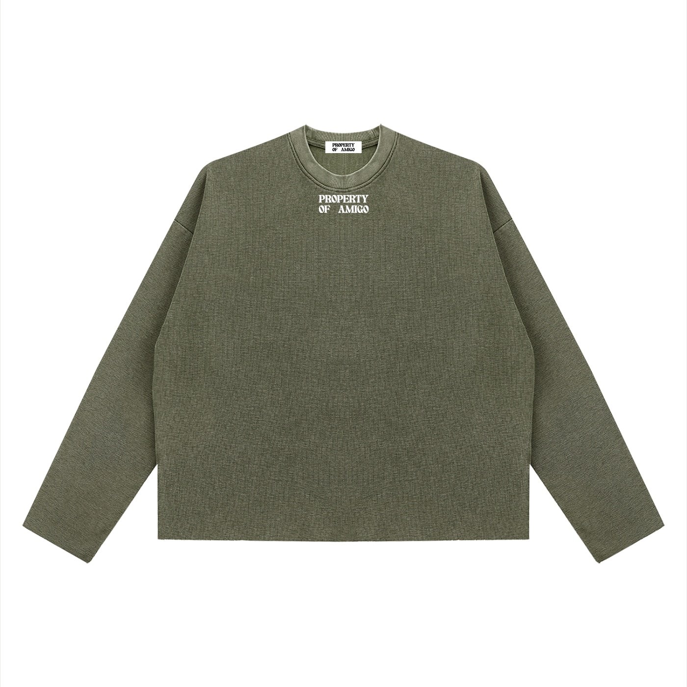 Waffle Texture Long Sleeve Shirt - Image 5
