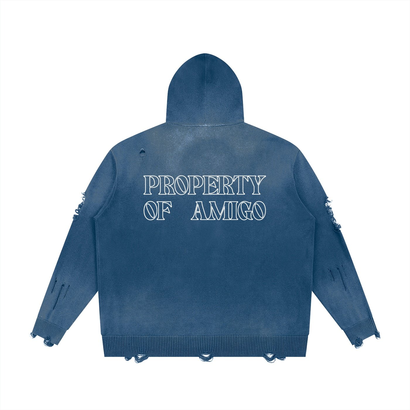 Distressed Zipper Hoodie - Image 6