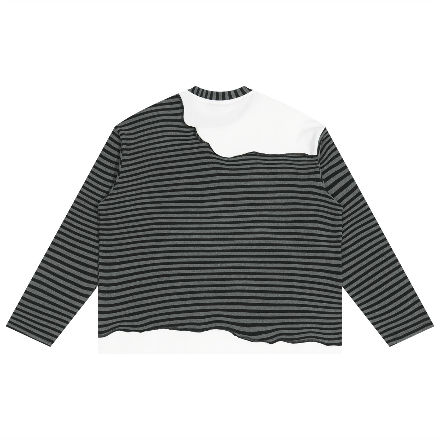 Patchwork Long Sleeve T-Shirt - Image 4