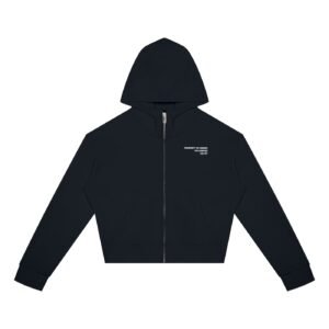Women's Crop Zipper Hoodie