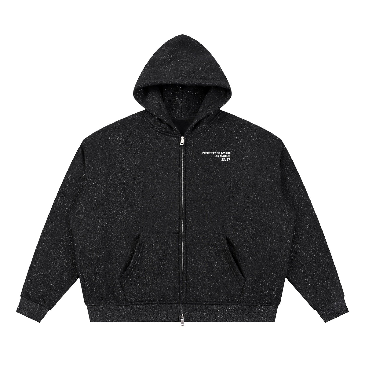 Zipper Sparkle Hoodie