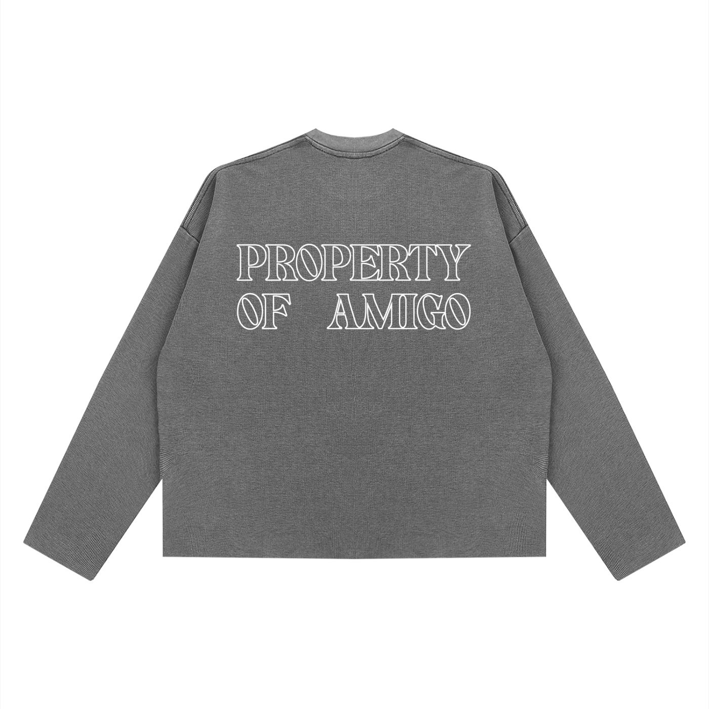 Waffle Texture Long Sleeve Shirt - Image 8