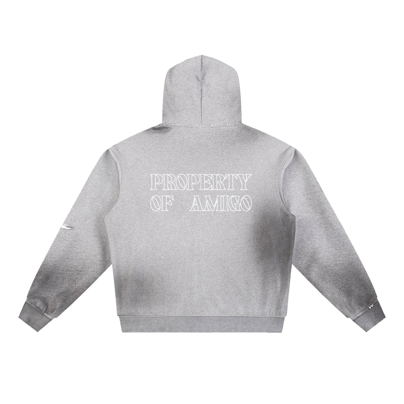 Sun-Faded Frayed Fleece Hoodie - Image 4