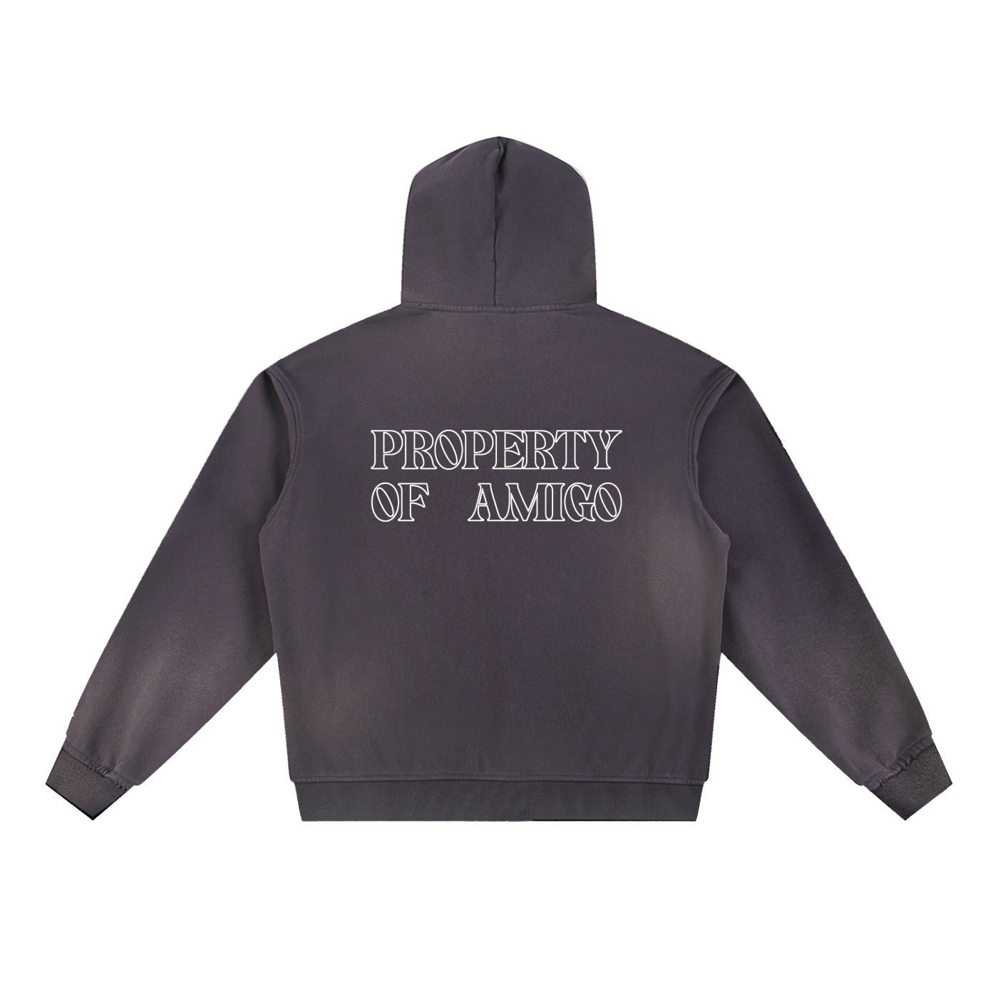 Sun-Faded Frayed Fleece Hoodie - Image 6